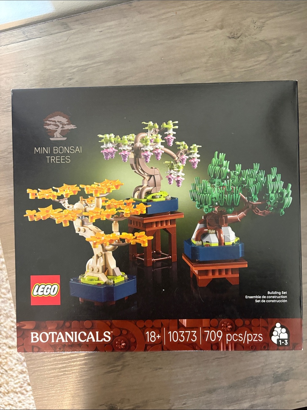 LEGO Botanicals Mini Bonsai Trees Set - Green, Yellow, Pink